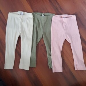 5/$30 Old Navy Ribbed Leggings Bundle | 3 Pack | 12–18M